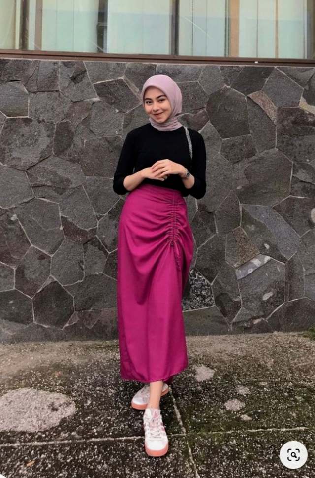 OOTD Rok Span Hijab