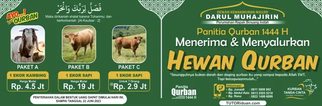 Tips Buat & 15 Contoh Spanduk Jual Hewan Qurban yang Attractive! spanduk jual hewan qurban
