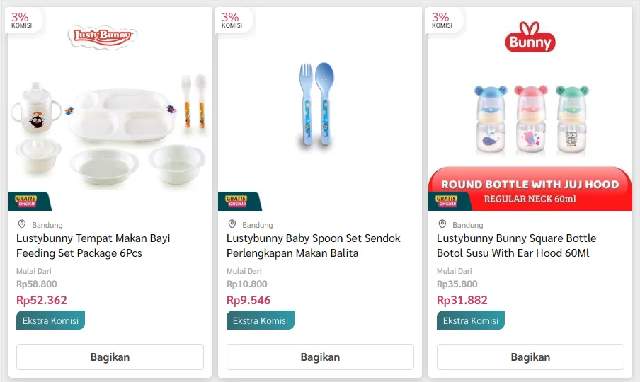 supplier perlengkapan bayi tangan pertama