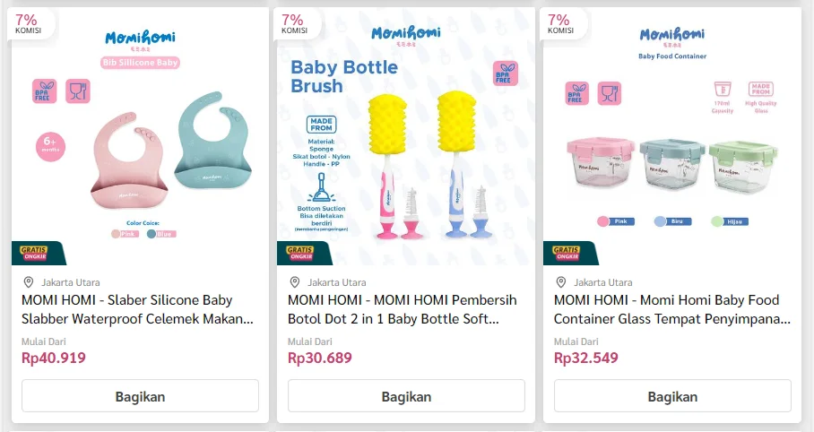 supplier perlengkapan bayi tangan pertama