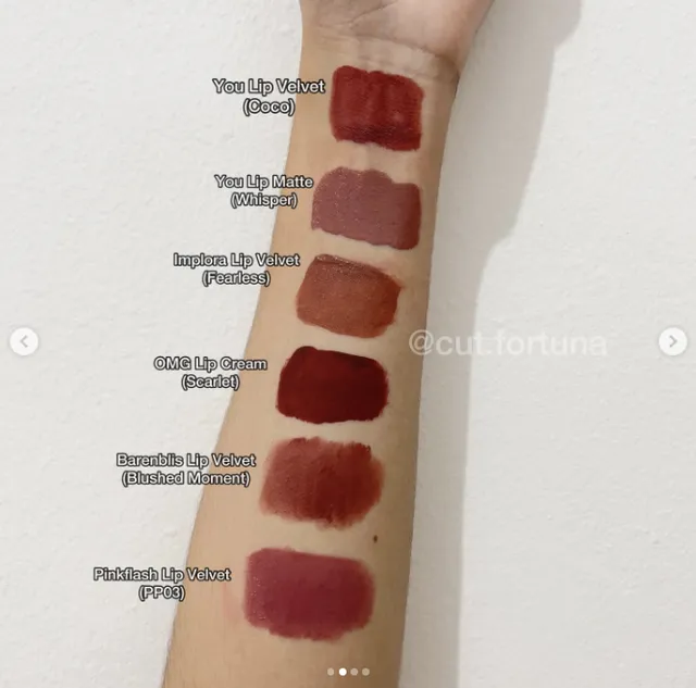 swatch implora lip cream