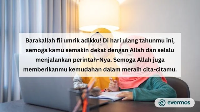 ucapan ulang tahun untuk adik perempuan islami